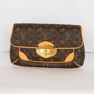 Louis Vuitton Brown Monogram Coated Canvas Etoile Clutch